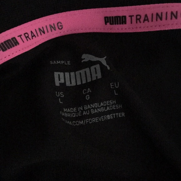 PUMA - Here For The Boobs - Breast Cancer Awareness T-shirt - Size: Large - Picture 5 of 5